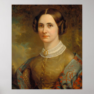Portret van een Lady-Amerikaans Poster met fijne k