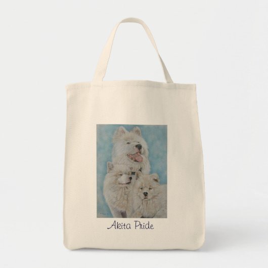 portret van een langwerpige witte jachthond tote bag (Voorkant)