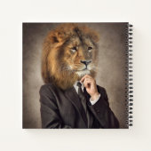 Portret van een leeuw notitieboek (Achterkant)