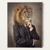Portret van een leeuw planner (Achterkant)