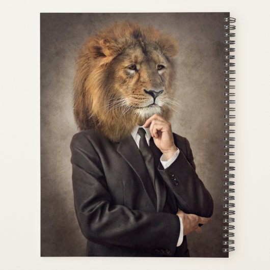 Portret van een leeuw planner (Achterkant)