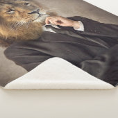 Portret van een leeuw sherpa deken (3/4)