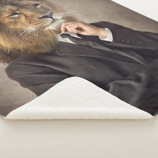 Portret van een leeuw sherpa deken (3/4)