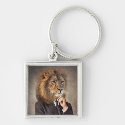 Portret van een leeuw sleutelhanger (Voorkant)