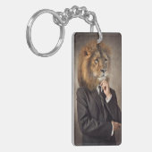 Portret van een leeuw sleutelhanger (Voorkant Links)