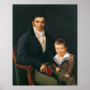 Portret van een lid van de familie Barbet Poster