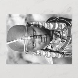 Portret van een Maasai Briefkaart