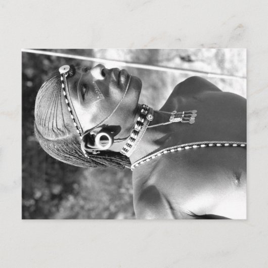 Portret van een Maasai Warrior Briefkaart (Voorkant)