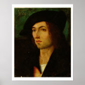 Portret van een Man, 1506 (olie op het paneel) Poster (Voorkant)