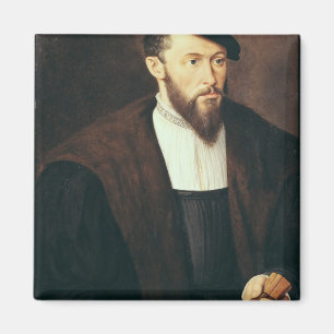 Portret van een Man, 1549 Magneet