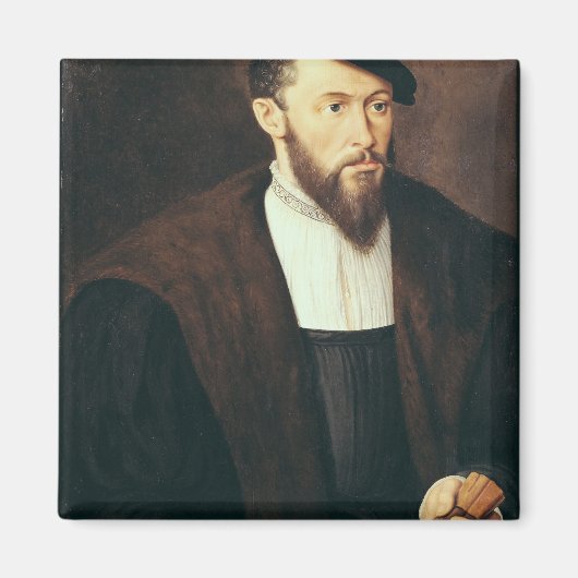 Portret van een Man, 1549 Magneet (Voorkant)