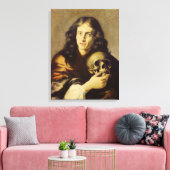 Portret van een Man 2 Canvas Afdruk (Insitu (Woonkamer))