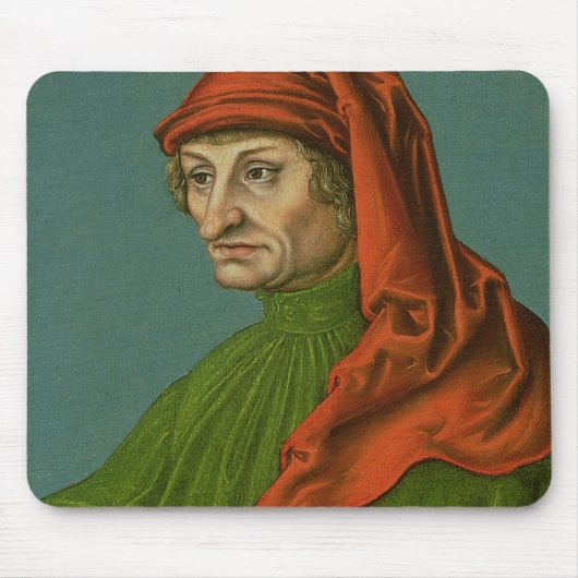 Portret van een Man 2 Muismat (Voorkant)