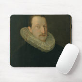 Portret van een Man 2 Muismat (Met muis)