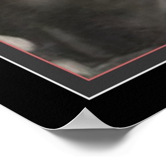 "Portret van een Man" Art Deco van Tamara de Lempi Poster (Hoek)