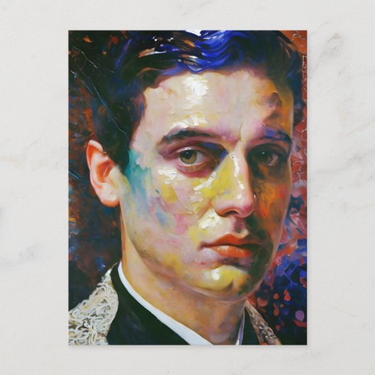 Portret van een Man Briefkaart (Voorkant)