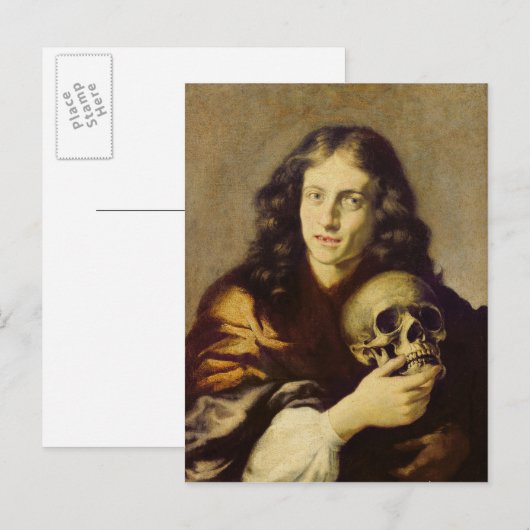 Portret van een Man Briefkaart (Voorkant / Achterkant)