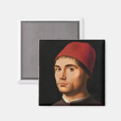 Portret van een Man, c.1475 Magneet (Voorkant / Achterkant)