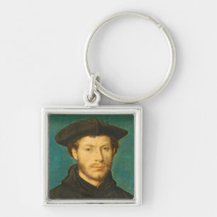 Portret van een Man, c. 1536- 40 (walnolie) Sleutelhanger