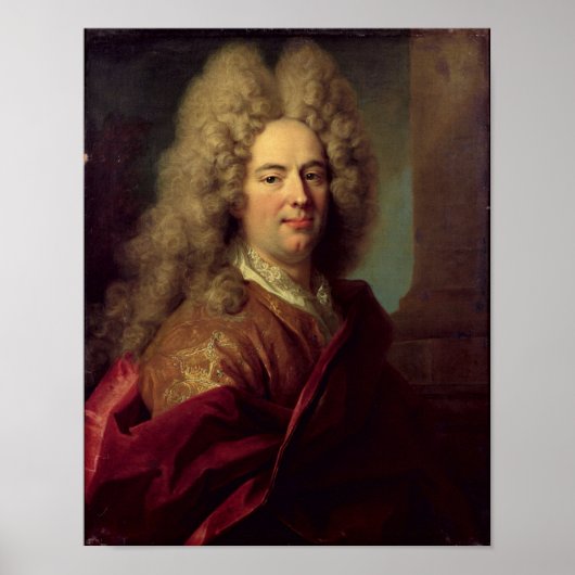 Portret van een Man, c.1715 Poster (Voorkant)