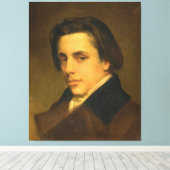 Portret van een man canvas afdruk (Insitu (Houten vloer))