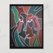 Portret van een Man door Alfred Fox Briefkaart (Voorkant)