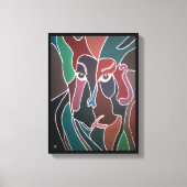 Portret van een Man door Alfred Fox Canvas Afdruk (Voorkant)