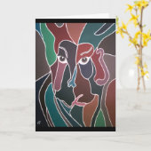 Portret van een Man door Alfred Fox Kaart (Gele Bloem)