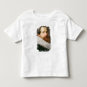 Portret van een Man Dragen van een Ruff Kinder Shirts