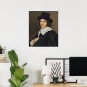 Portret van een Man - Frans Hals Fine Art Poster (Thuiskantoor)