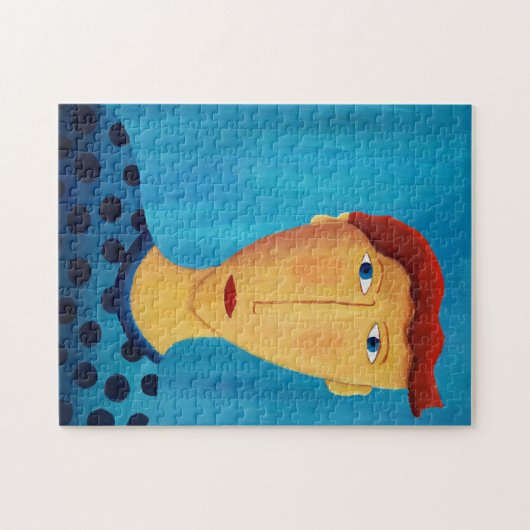 Portret van een man Heden contemporaine kunst Schi Legpuzzel (Horizontaal)