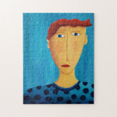 Portret van een man Heden contemporaine kunst Schi Legpuzzel (Verticaal)
