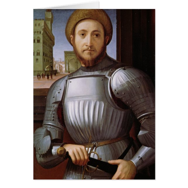 Portret van een Man in Armor (Voorkant)