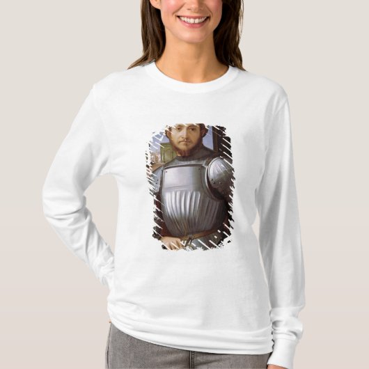 Portret van een Man in Armor T-shirt (Voorkant)