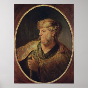 Portret van een Man in Oriental Costume, 1633 Poster