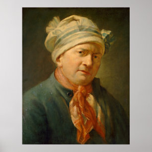 Portret van een Man - Jean-Siméon Chardin Fine Art Poster