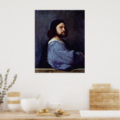 Portret van een Man (L'Ariosto) van Tiziano Vecell Poster (Keuken)