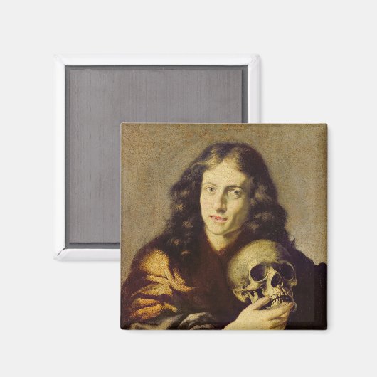 Portret van een Man Magneet (Voorkant / Achterkant)