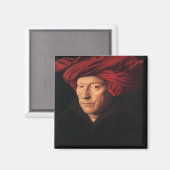 'Portret van een Man' Magneet (Voorkant / Achterkant)