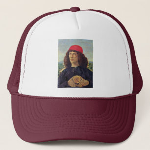 Portret van een Man met de medaille van Cosimo D. Trucker Pet