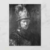 Portret van een Man met een Golden Helmet, 1648 Briefkaart (Voorkant)