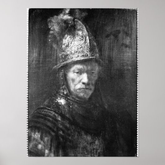 Portret van een Man met een Golden Helmet, 1648 Poster (Voorkant)