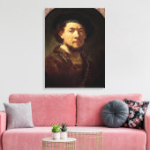 Portret van een Man met een goudketen Canvas Afdruk (Insitu (Woonkamer))