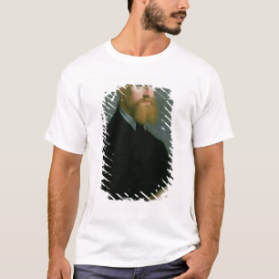 Portret van een man met gemberbaard t-shirt