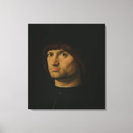 Portret van een Man, of Condottiere, 1475 (olie o Canvas Afdruk (Voorkant)