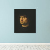 Portret van een Man, of Condottiere, 1475 (olie o Canvas Afdruk (Insitu (Houten vloer))