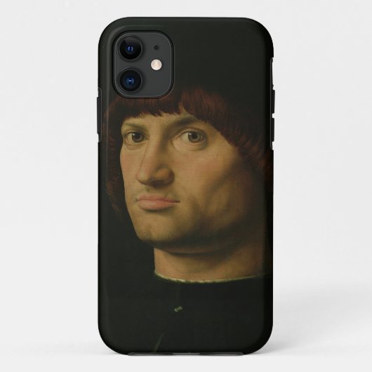Portret van een Man, of Condottiere, 1475 (olie o Case-Mate iPhone Case (Achterkant)
