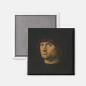 Portret van een Man, of Condottiere, 1475 (olie o Magneet (Voorkant / Achterkant)