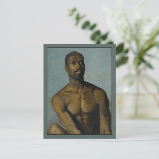 Portret van een Man van Buchser Briefkaart (Staand voorkant)