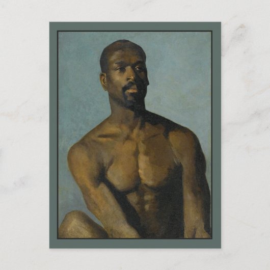 Portret van een Man van Buchser Briefkaart (Voorkant)